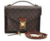 Authentic Louis Vuitton Monogram Monceau 2Way Shoulder Hand Bag M51185 LV 7065I