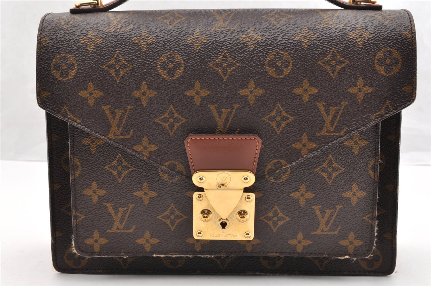 Authentic Louis Vuitton Monogram Monceau 2Way Shoulder Hand Bag M51185 LV 7065I