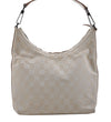 Authentic GUCCI Shoulder Hand Bag Purse GG Canvas Leather 0000602 Ivory 7066D