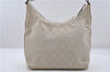Authentic GUCCI Shoulder Hand Bag Purse GG Canvas Leather 0000602 Ivory 7066D