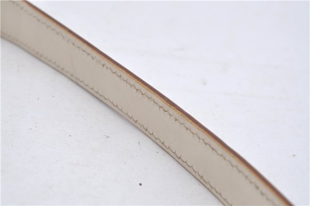 Authentic GUCCI Shoulder Hand Bag Purse GG Canvas Leather 0000602 Ivory 7066D