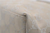 Authentic GUCCI Shoulder Hand Bag Purse GG Canvas Leather 0000602 Ivory 7066D