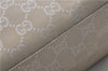 Authentic GUCCI Shoulder Hand Bag Purse GG Canvas Leather 0000602 Ivory 7066D
