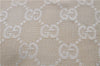 Authentic GUCCI Shoulder Hand Bag Purse GG Canvas Leather 0000602 Ivory 7066D