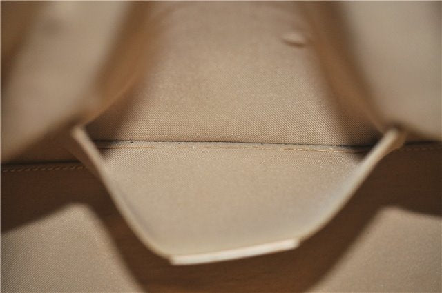 Authentic GUCCI Shoulder Hand Bag Purse GG Canvas Leather 0000602 Ivory 7066D