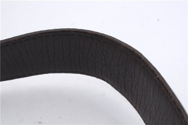 Authentic GUCCI Horsebit Shoulder Hand Bag GG Canvas Leather 114915 Brown 7067D