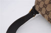 Authentic GUCCI Horsebit Shoulder Hand Bag GG Canvas Leather 114915 Brown 7067D
