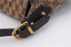 Authentic GUCCI Horsebit Shoulder Hand Bag GG Canvas Leather 114915 Brown 7067D