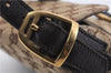 Authentic GUCCI Horsebit Shoulder Hand Bag GG Canvas Leather 114915 Brown 7067D