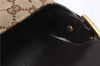 Authentic GUCCI Horsebit Shoulder Hand Bag GG Canvas Leather 114915 Brown 7067D