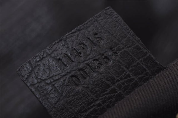 Authentic GUCCI Horsebit Shoulder Hand Bag GG Canvas Leather 114915 Brown 7067D