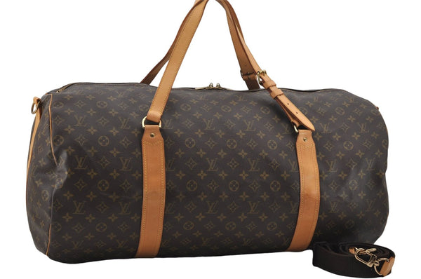 Authentic Louis Vuitton Monogram Sac Polochon 2Way Boston Bag M41222 LV 7067E
