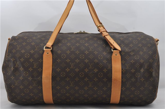 Authentic Louis Vuitton Monogram Sac Polochon 2Way Boston Bag M41222 LV 7067E