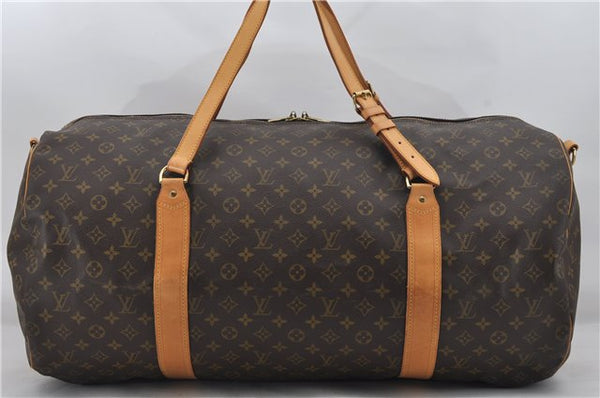 Authentic Louis Vuitton Monogram Sac Polochon 2Way Boston Bag M41222 LV 7067E