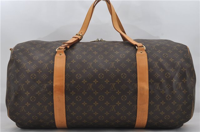 Authentic Louis Vuitton Monogram Sac Polochon 2Way Boston Bag M41222 LV 7067E