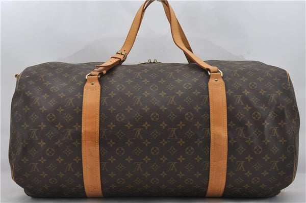 Authentic Louis Vuitton Monogram Sac Polochon 2Way Boston Bag M41222 LV 7067E
