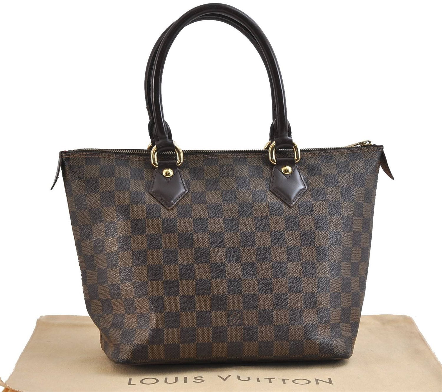 Authentic LOUIS VUITTON Damier Saleya PM Shoulder Tote Bag N51183 LV 7068C