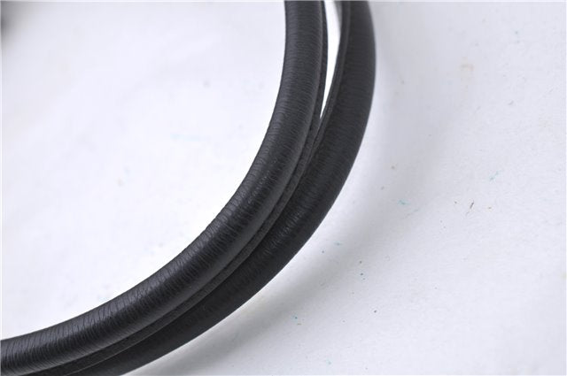 Authentic GUCCI Shoulder Tote Bag Canvas Leather 0021109 Black 7068D