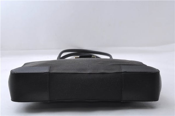 Authentic GUCCI Shoulder Tote Bag Canvas Leather 0021109 Black 7068D