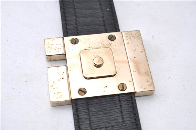 Authentic GUCCI Shoulder Tote Bag Canvas Leather 0021109 Black 7068D