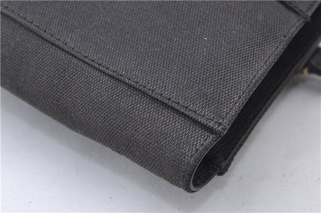 Authentic GUCCI Shoulder Tote Bag Canvas Leather 0021109 Black 7068D