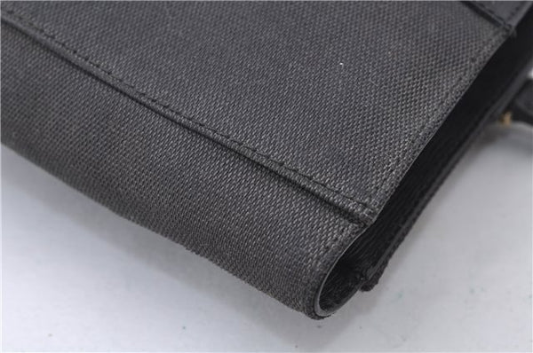 Authentic GUCCI Shoulder Tote Bag Canvas Leather 0021109 Black 7068D