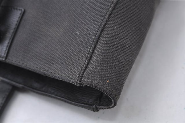 Authentic GUCCI Shoulder Tote Bag Canvas Leather 0021109 Black 7068D