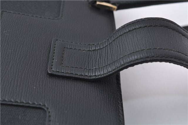 Authentic GUCCI Shoulder Tote Bag Canvas Leather 0021109 Black 7068D