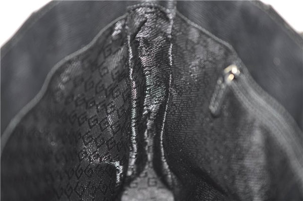 Authentic GUCCI Shoulder Tote Bag Canvas Leather 0021109 Black 7068D