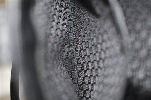 Authentic GUCCI Shoulder Tote Bag Canvas Leather 0021109 Black 7068D