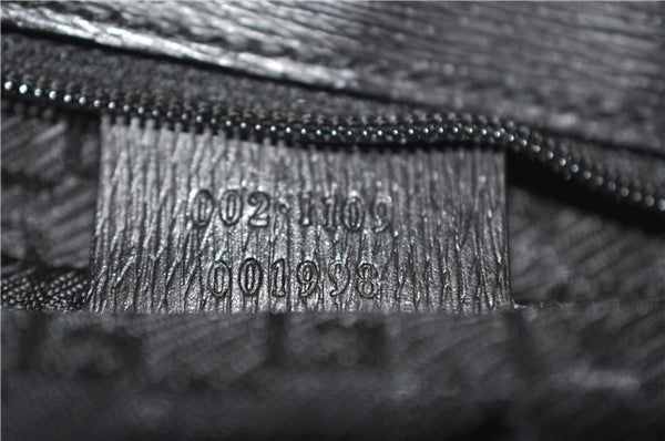 Authentic GUCCI Shoulder Tote Bag Canvas Leather 0021109 Black 7068D