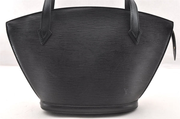 Authentic Louis Vuitton Epi Saint Jacques Poignet Long Shoulder Bag Black 7068I