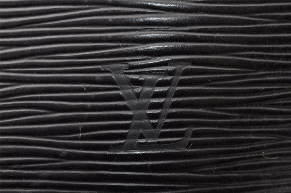 Authentic Louis Vuitton Epi Saint Jacques Poignet Long Shoulder Bag Black 7068I