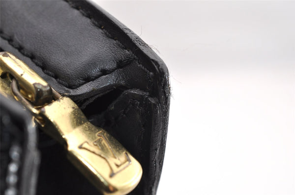 Authentic Louis Vuitton Epi Saint Jacques Poignet Long Shoulder Bag Black 7068I