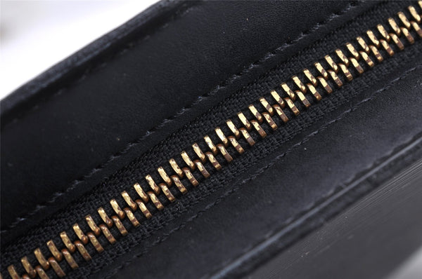 Authentic Louis Vuitton Epi Saint Jacques Poignet Long Shoulder Bag Black 7068I