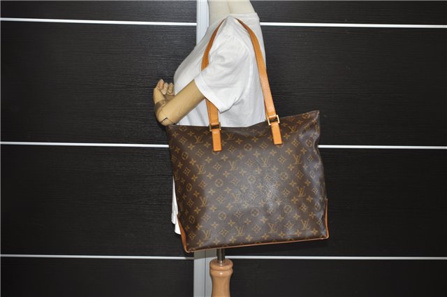 Authentic Louis Vuitton Monogram Cabas Mezzo Shoulder Tote Bag M51151 LV 7069E