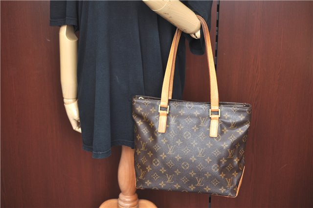Authentic Louis Vuitton Monogram Cabas Piano Shoulder Tote Bag M51148 LV 7070C