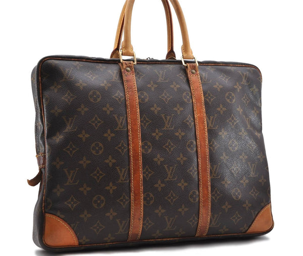 Auth LOUIS VUITTON Monogram Porte Documents Voyage Briefcase M53361 LV 7072C