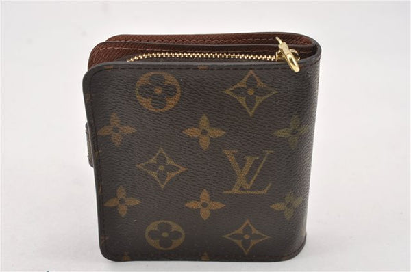 Authentic Louis Vuitton Monogram Compact Zip Bifold Wallet Purse M61667 LV 7075F