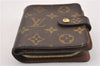 Authentic Louis Vuitton Monogram Compact Zip Bifold Wallet Purse M61667 LV 7075F