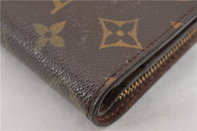 Authentic Louis Vuitton Monogram Compact Zip Bifold Wallet Purse M61667 LV 7075F