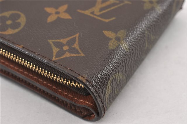 Authentic Louis Vuitton Monogram Compact Zip Bifold Wallet Purse M61667 LV 7075F