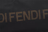 Authentic FENDI Vintage Nylon Leather Folding Hand Tote Bag Black 7075I