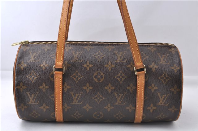 Authentic Louis Vuitton Monogram Papillon 30 Hand Bag M51385 LV 7076D