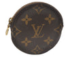 Authentic Louis Vuitton Monogram Porte Monnaie Rond Coin Purse M61926 LV 7078F