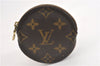 Authentic Louis Vuitton Monogram Porte Monnaie Rond Coin Purse M61926 LV 7078F