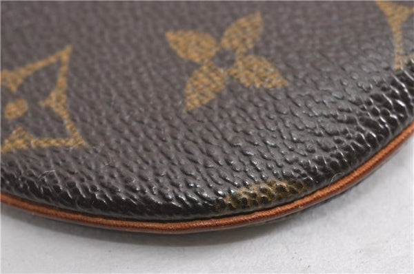 Authentic Louis Vuitton Monogram Porte Monnaie Rond Coin Purse M61926 LV 7078F