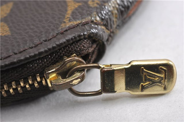 Authentic Louis Vuitton Monogram Porte Monnaie Rond Coin Purse M61926 LV 7078F