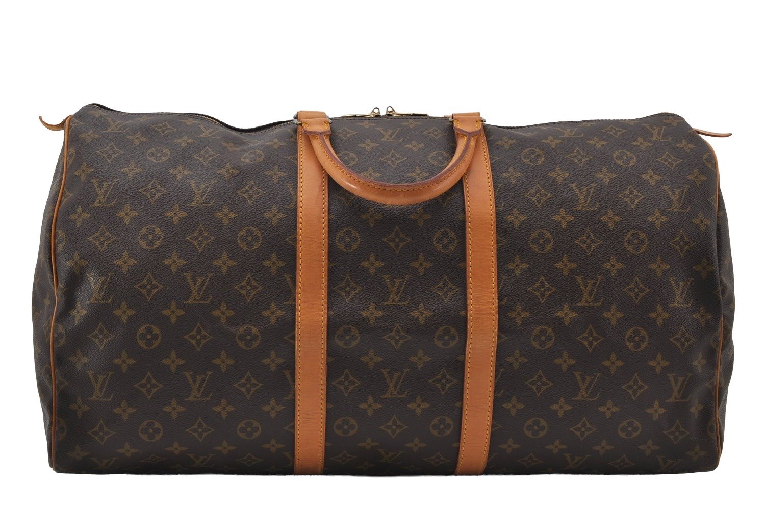 Authentic Louis Vuitton Monogram Keepall 55 Travel Boston Bag M41424 LV 7078I