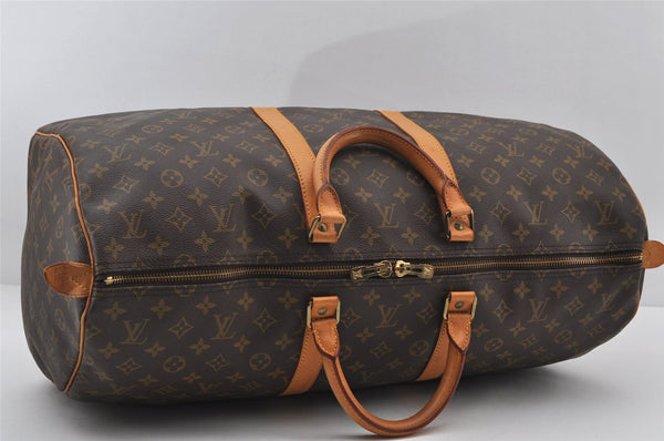 Authentic Louis Vuitton Monogram Keepall 55 Travel Boston Bag M41424 LV 7078I